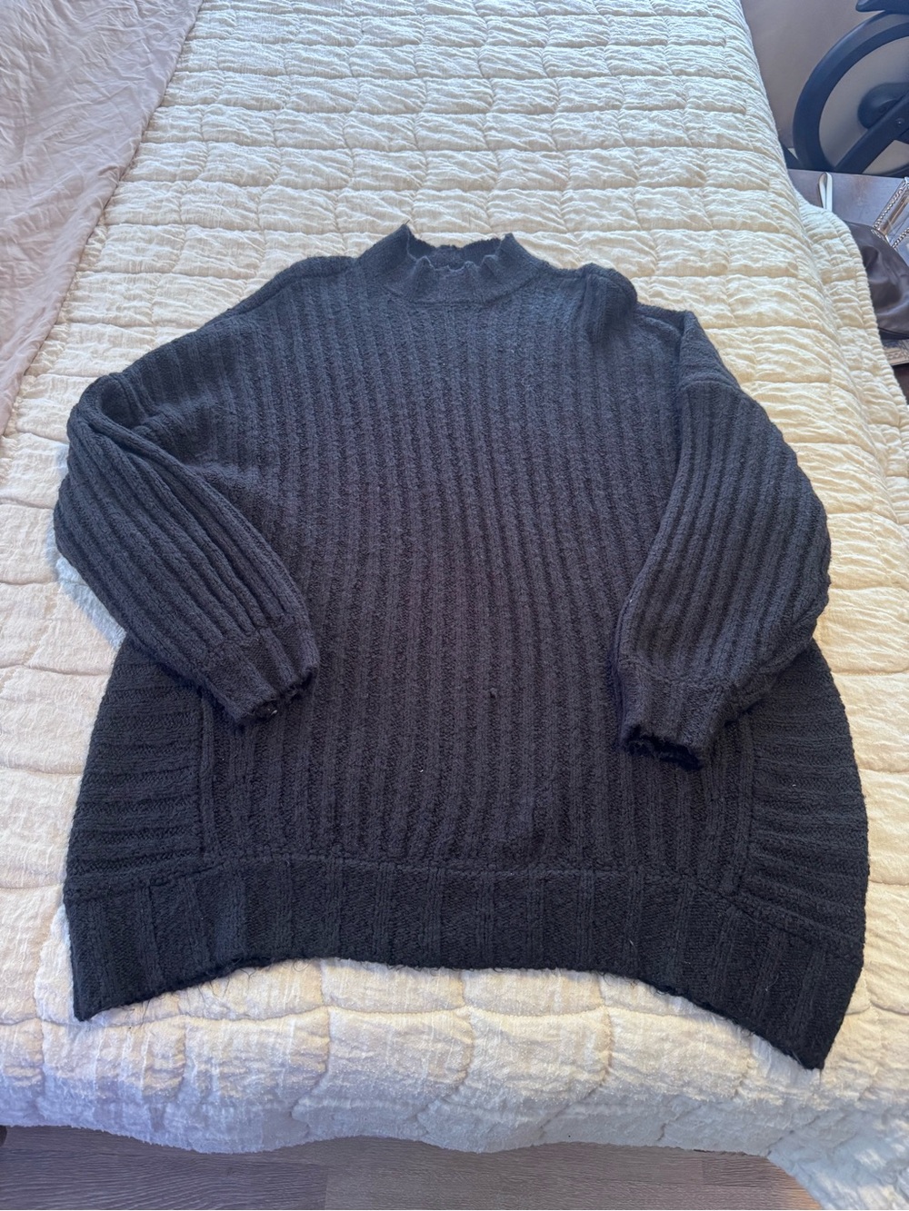 Offline by Aerie Black Ribbed Turtleneck Sweater